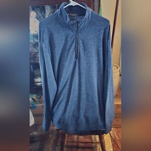 5 For 25$ Members Mark Men's Blue Quarter-Zip Long Sleeve
